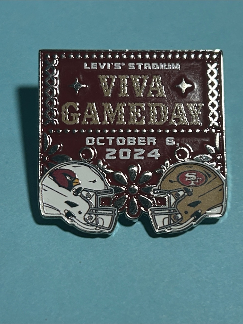 2024 San Francisco 49ers vs AZ Cardinal VIVA GAMEDAY Levi's Stadium 10-06-24 Pin